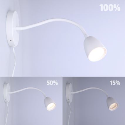 LED Stmievateľná nástenná lampička LED/4W/230V