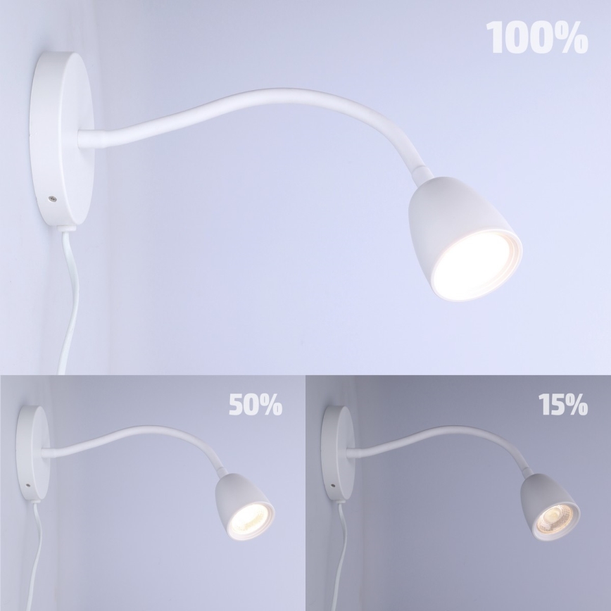 LED Stmievateľná nástenná lampička LED/4W/230V