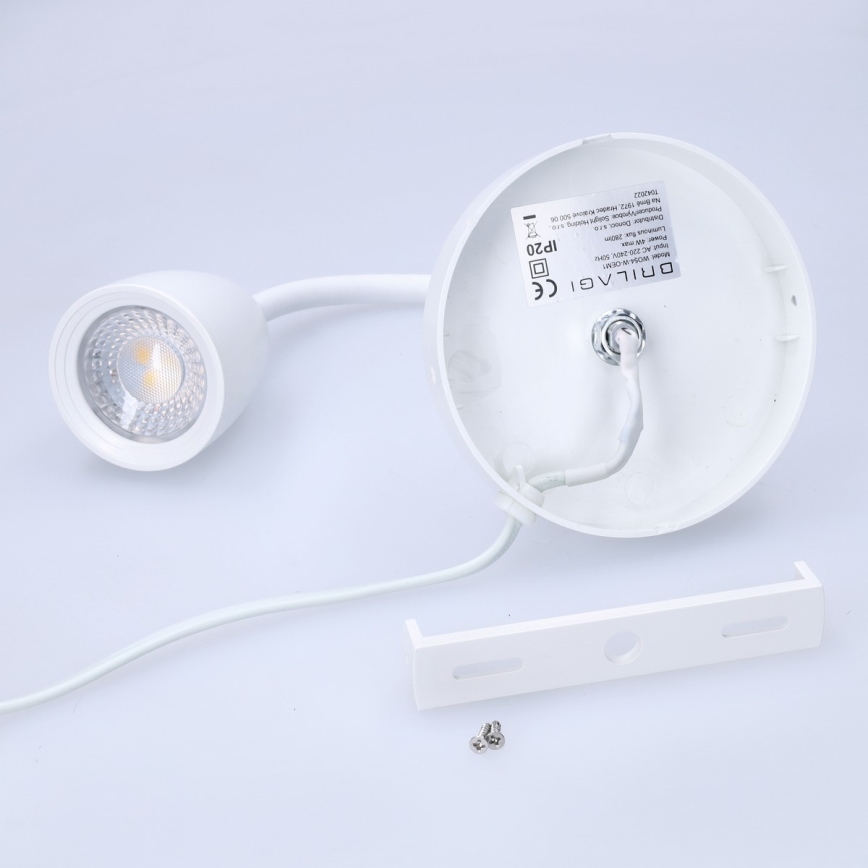 LED Stmievateľná nástenná lampička LED/4W/230V