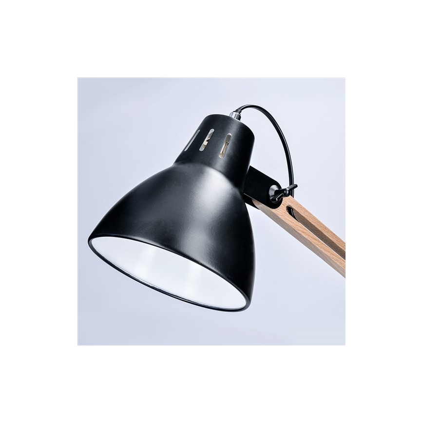 Stolná lampička FALUN 1xE27/25W/230V čierna/dub