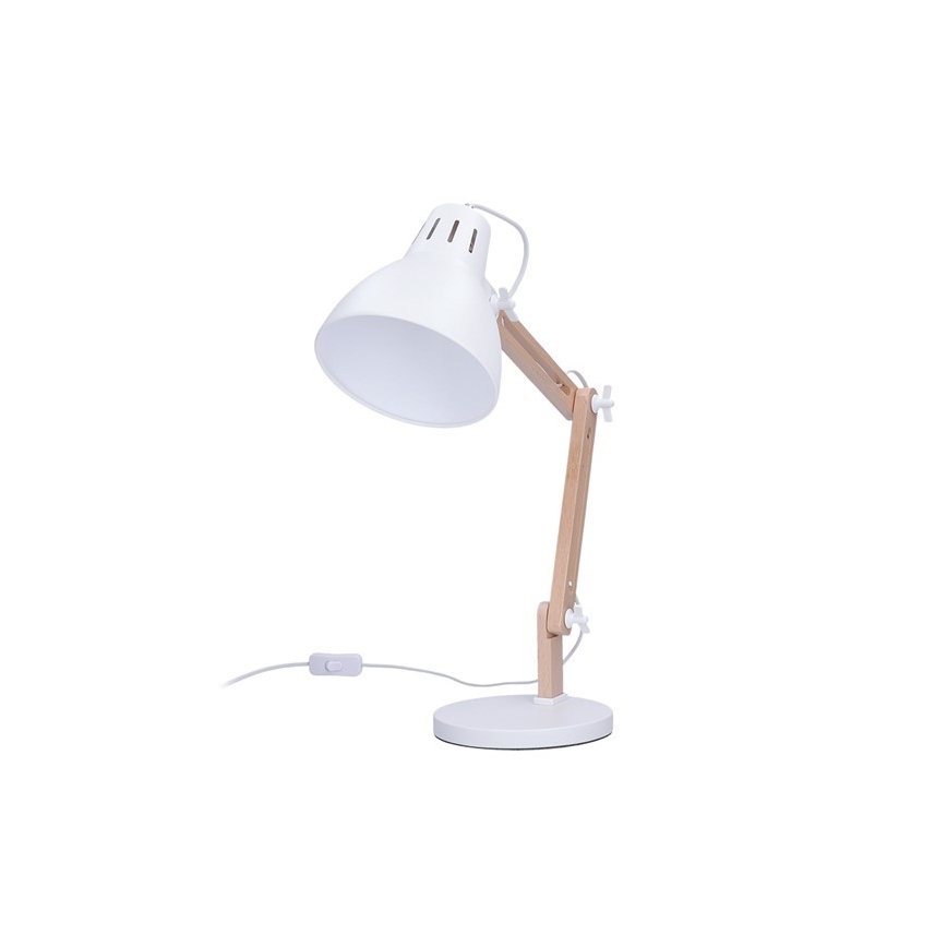 Stolná lampička FALUN 1xE27/25W/230V biela/dub