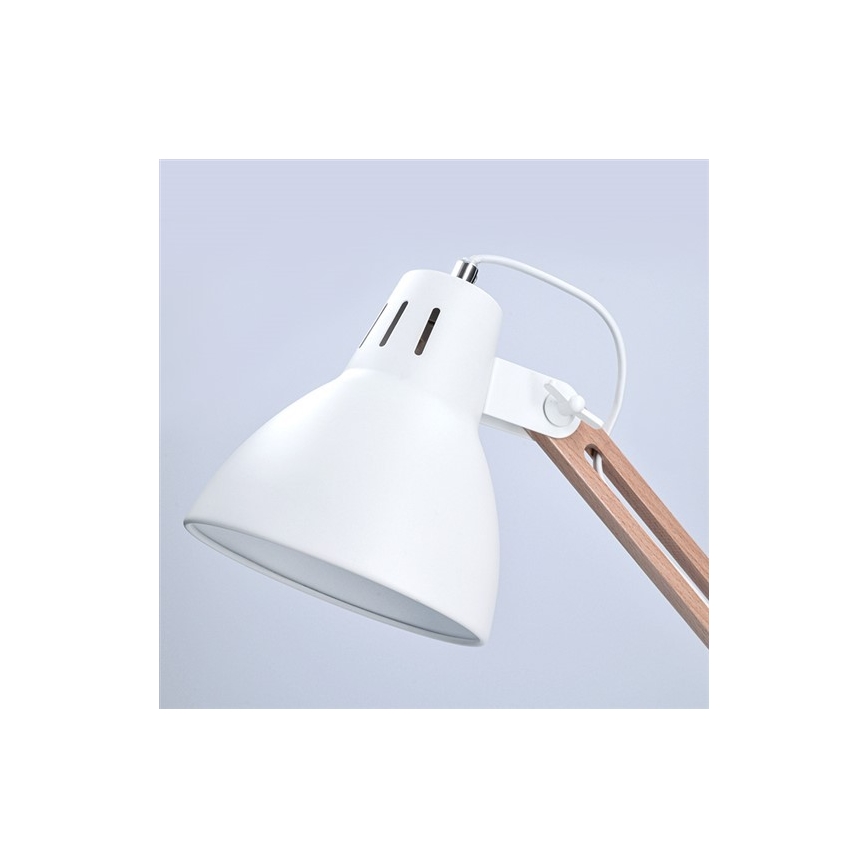 Stolná lampička FALUN 1xE27/25W/230V biela/dub