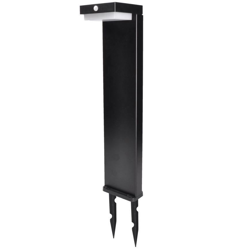 LED Solárna lampa so senzorom pohybu a súmraku PALERMO LED/5W/2000 mAh IP54 čierna