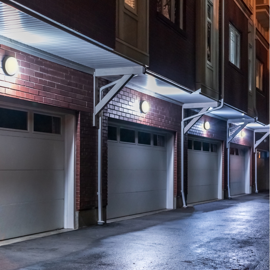LED Vonkajšie nástenné svietidlo LED/13W/230V 4000K IP54 šedá guľatý
