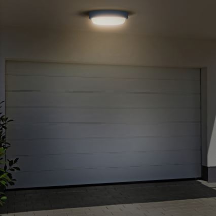 LED Vonkajšie nástenné svietidlo LED/13W/230V 4000K IP54 šedá guľatý