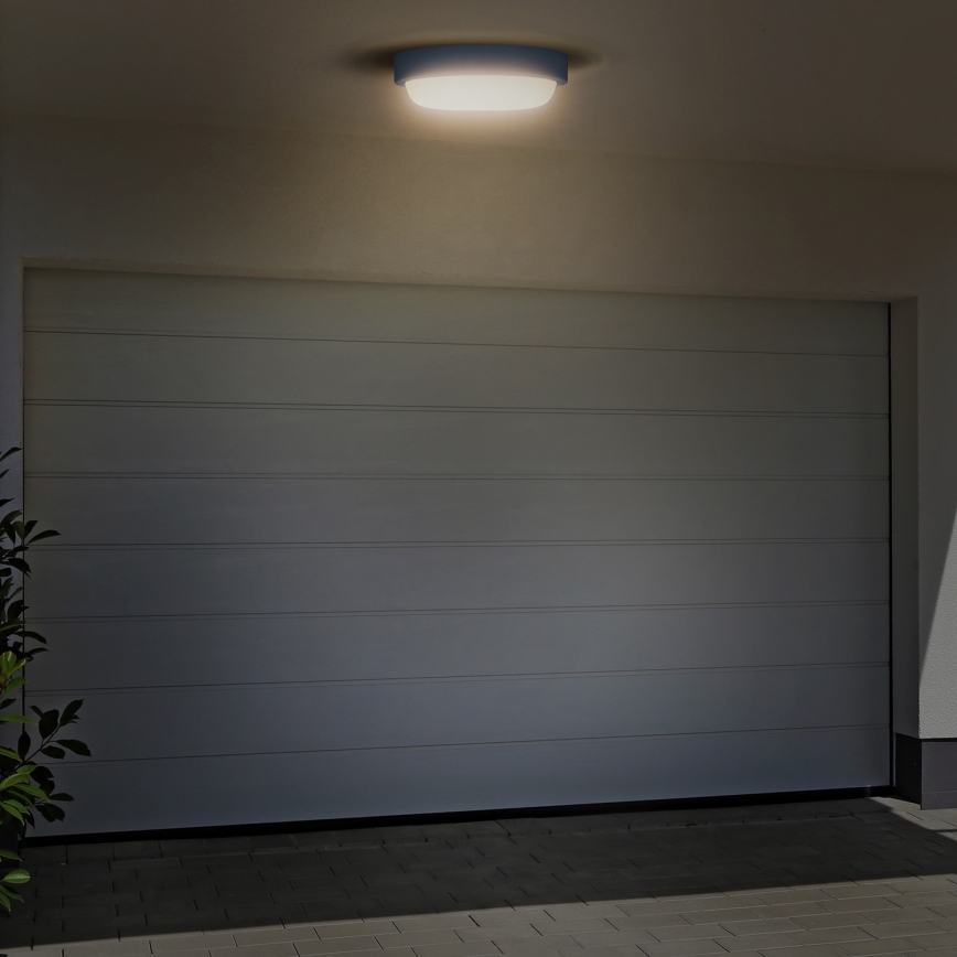 LED Vonkajšie nástenné svietidlo LED/13W/230V 4000K IP54 šedá guľatý