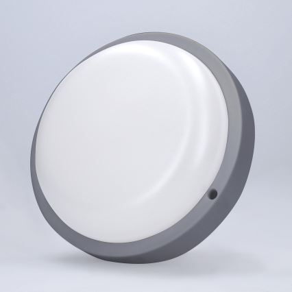LED Vonkajšie nástenné svietidlo LED/13W/230V 4000K IP54 šedá guľatý