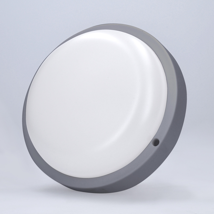 LED Vonkajšie nástenné svietidlo LED/13W/230V 4000K IP54 šedá guľatý