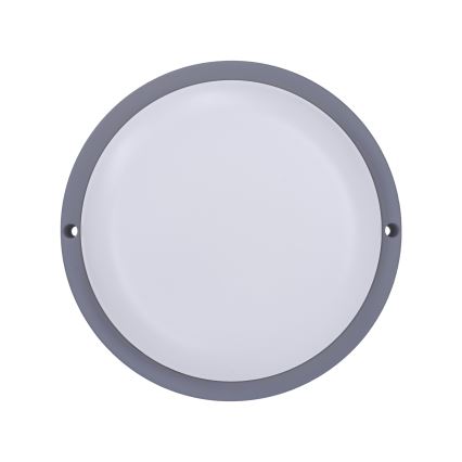 LED Vonkajšie nástenné svietidlo LED/13W/230V 4000K IP54 šedá guľatý