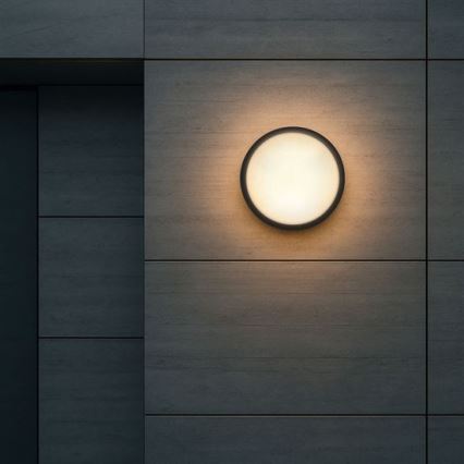 LED vonkajšie nástenné svietidlo 2 v 1, LED/20W/230V, 3000/4000/6500K (prepínateľné), IP65, priemer 22 cm