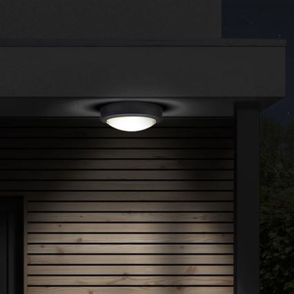 LED Vonkajšie stropné svietidlo so senzorom SIENA LED/20W/230V 4000K pr. 23 cm IP54