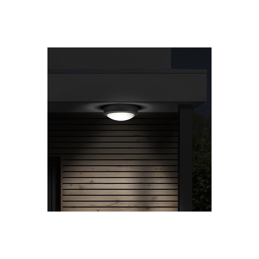 LED Vonkajšie stropné svietidlo so senzorom SIENA LED/20W/230V 4000K pr. 23 cm IP54