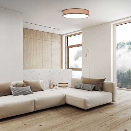 LED Stmievateľné stropné svietidlo BROWNIE LED/60W/230V 3000-6500K hnedá pr. 50 cm + diaľkové ovládanie