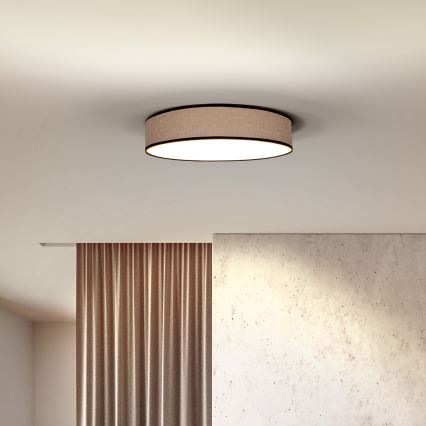LED Stmievateľné stropné svietidlo BROWNIE LED/60W/230V 3000-6500K hnedá pr. 50 cm + diaľkové ovládanie