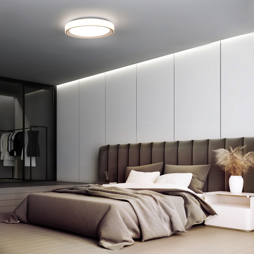 LED RGB Stmievateľné stropné svietidlo FLOCO LED/30W/230V 3000-6500K + RGB/6W pr. 40cm + diaľkové ovládanie