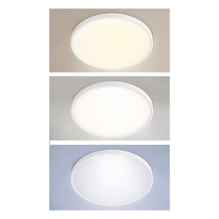 LED stmievateľné stropné prisadené alebo závesné svietidlo LED/40W/230V 3000-6500K + diaľkové ovládanie