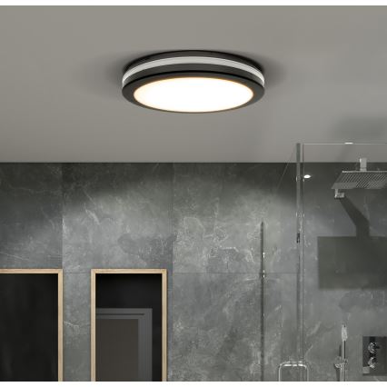 LED Stmievateľné vonkajšie stropné svietidlo LED/36W/40W/44W/230V 3000/4000/6500K IP65 čierna