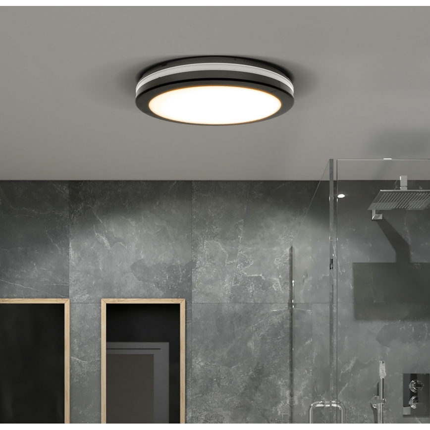 LED Stmievateľné vonkajšie stropné svietidlo LED/36W/40W/44W/230V 3000/4000/6500K IP65 čierna