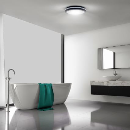 LED Stmievateľné vonkajšie stropné svietidlo LED/36W/40W/44W/230V 3000/4000/6500K IP65 čierna