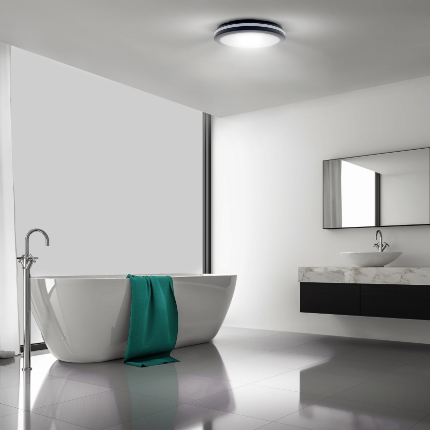 LED Stmievateľné vonkajšie stropné svietidlo LED/36W/40W/44W/230V 3000/4000/6500K IP65 čierna