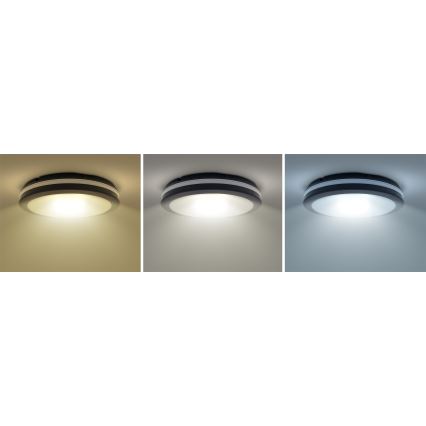 LED Stmievateľné vonkajšie stropné svietidlo LED/36W/40W/44W/230V 3000/4000/6500K IP65 čierna
