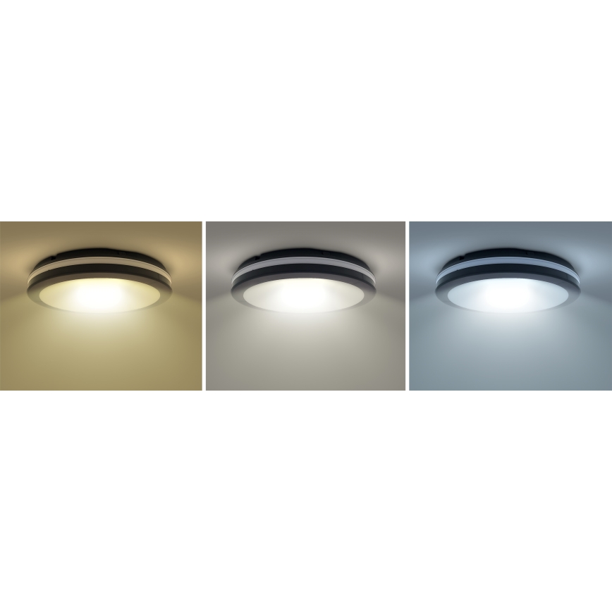 LED Stmievateľné vonkajšie stropné svietidlo LED/36W/40W/44W/230V 3000/4000/6500K IP65 čierna