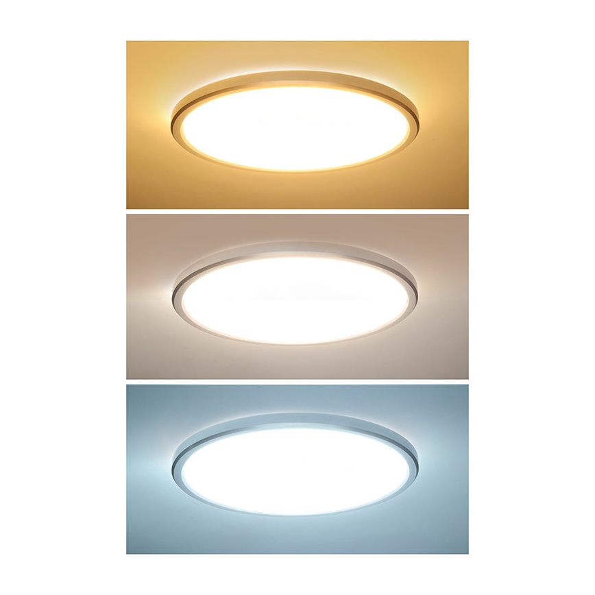 LED kúpeľňové stropné svietidlo ACATE LED/18W/230V 3000/4000/6000K pr. 22 cm IP54