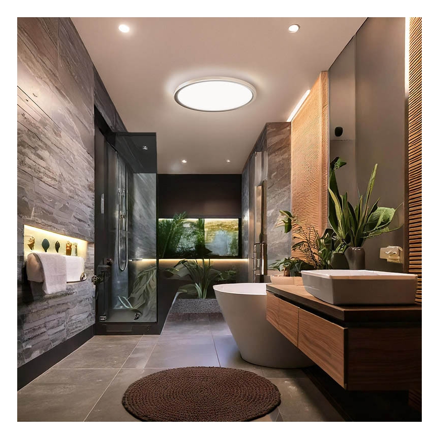 LED Kúpeľňové stropné svietidlo ACATE LED/24W/230V 3000/4000/6000K pr. 29,3 cm IP54