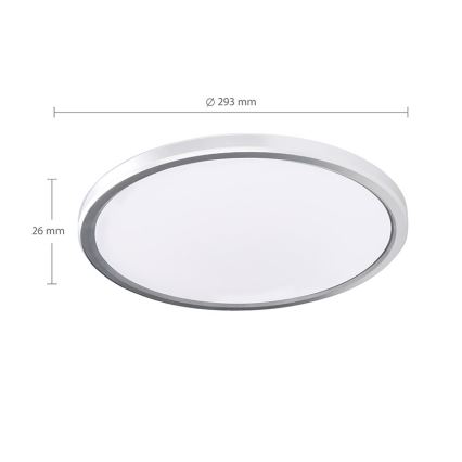 LED Kúpeľňové stropné svietidlo ACATE LED/24W/230V 3000/4000/6000K pr. 29,3 cm IP54