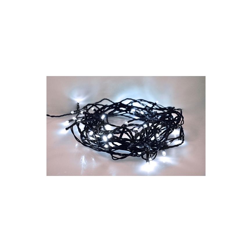 LED Vianočná vonkajšia reťaz 100xLED/230V 10m IP44 studená biela