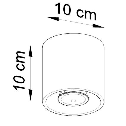 Bodové svietidlo ORBIS 1 1xGU10/10W/230V čierna