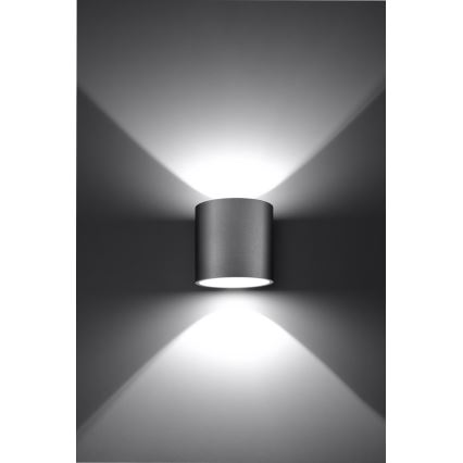 Nástenné bodové svietidlo ORBIS 1 1xG9/40W/230V šedá