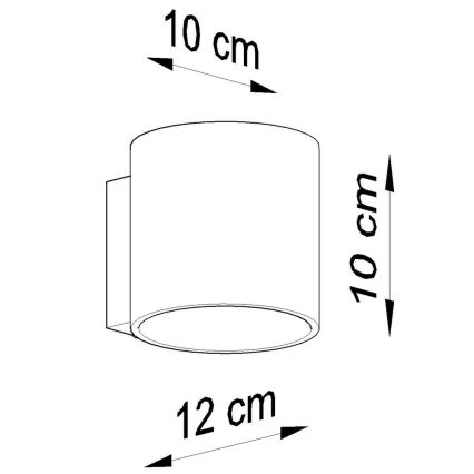 Nástenné bodové svietidlo ORBIS 1 1xG9/40W/230V šedá