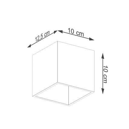 Nástenné bodové svietidlo QUAD 1 1xG9/8W/230V šedá