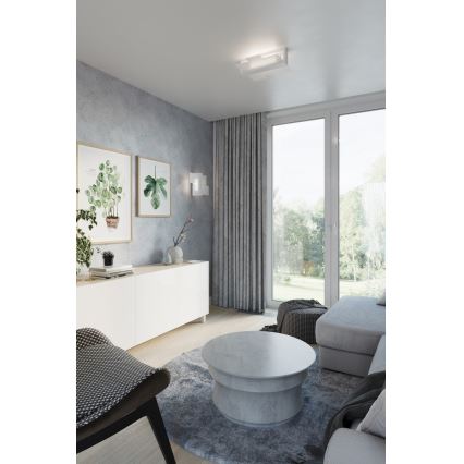 Sollux SL.0079 - Nástenné svietidlo FENIKS 1 1xE27/60W/230V biela