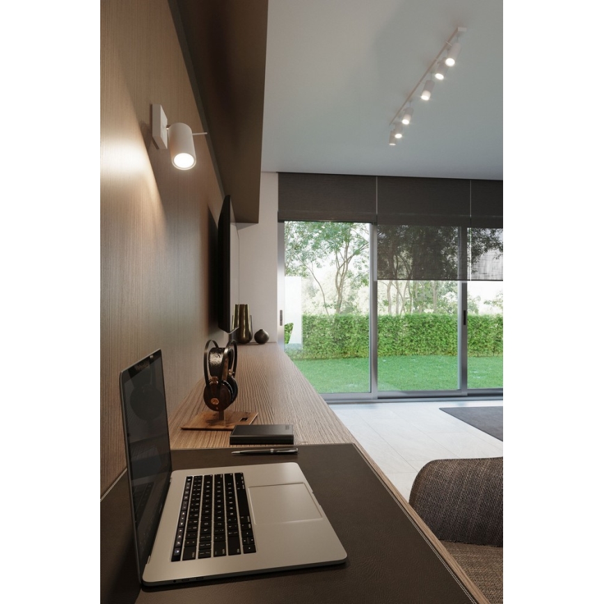 Sollux SL.0088 - Stropné svietidlo RING 2 2xGU10/40W/230V biela