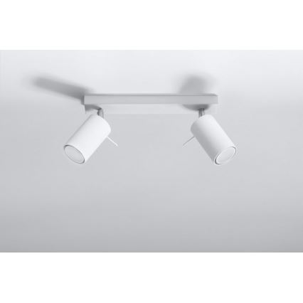 Bodové svietidlo RING 2 2xGU10/10W/230V biela
