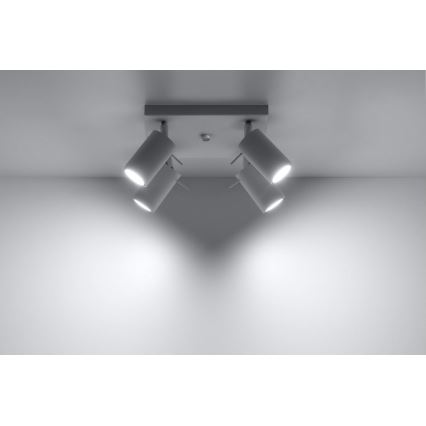 Bodové svietidlo RING 4 4xGU10/10W/230V biela