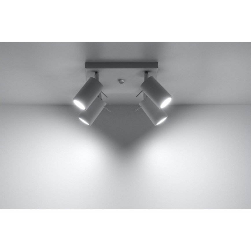 Bodové svietidlo RING 4 4xGU10/10W/230V biela