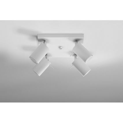 Bodové svietidlo RING 4 4xGU10/10W/230V biela