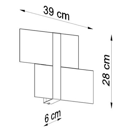 Nástenné svietidlo MASSIMO 2xG9/40W/230V biela/lesklý chróm