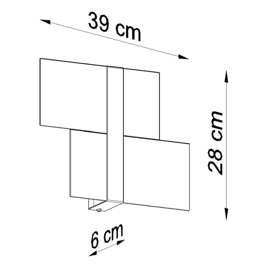 Nástenné svietidlo MASSIMO 2xG9/40W/230V biela/lesklý chróm