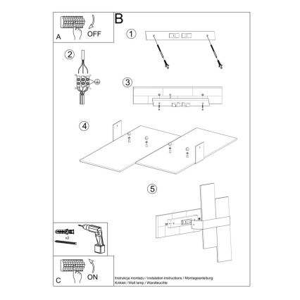 Nástenné svietidlo MASSIMO 2xG9/40W/230V biela/lesklý chróm