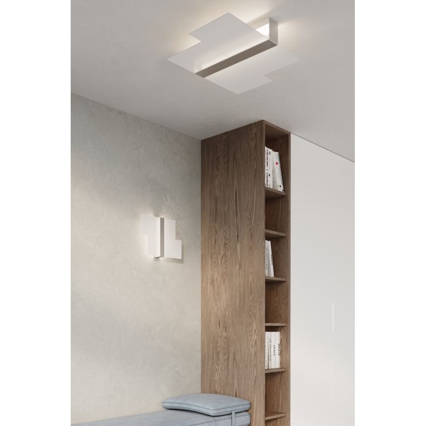 Stropné svietidlo MASSIMO 2xE27/60W/230V biela/lesklý chróm