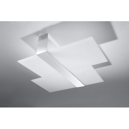 Stropné svietidlo MASSIMO 2xE27/60W/230V biela/lesklý chróm