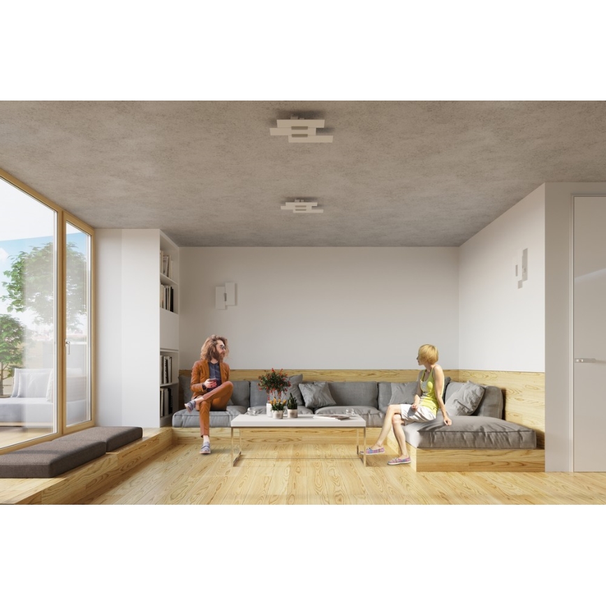 Sollux SL.0198 - Stropné svietidlo FABIANO 3xE27/60W/230V biela/chróm