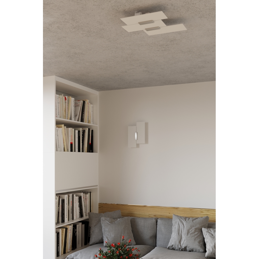 Sollux SL.0198 - Stropné svietidlo FABIANO 3xE27/60W/230V biela/chróm