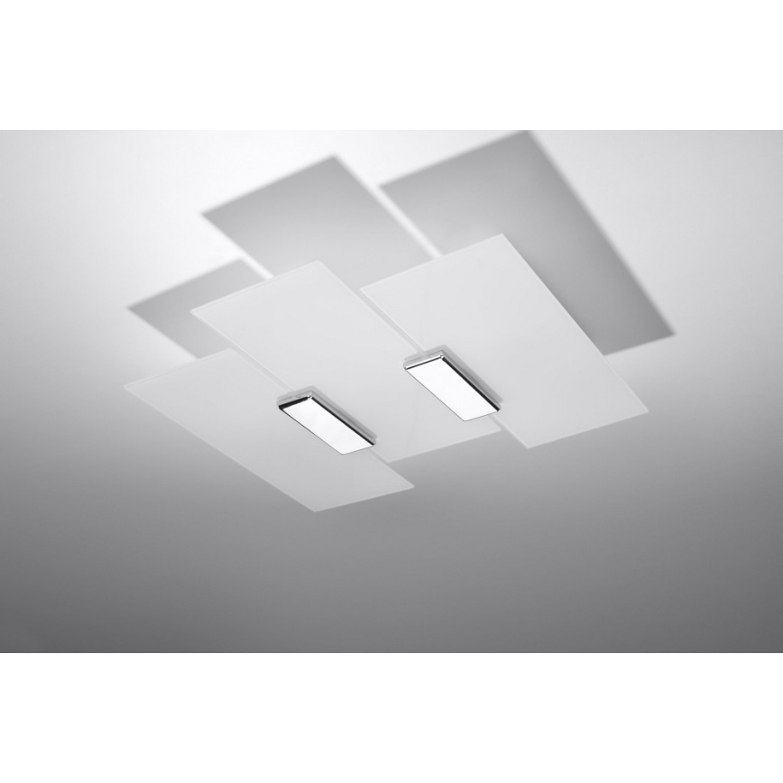 Stropné svietidlo FABIANO 3xE27/60W/230V biela/lesklý chróm
