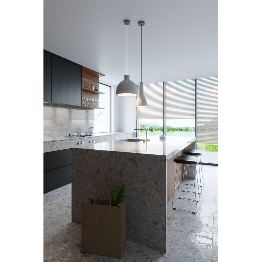 Sollux SL.0280 - Luster na lanku EMPOLI 1xE27/15W/230V biela