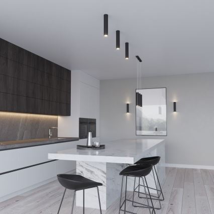 Sollux SL.0327 - Luster na lanku LAGOS 1 1xGU10/40W/230V čierna